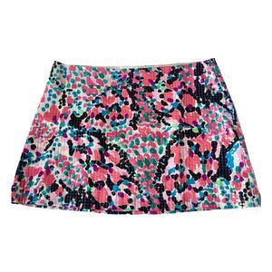 Lilly Pulitzer Tate Skirt Mid Rise Cameo White Sweet Nothings Sequins Size 6